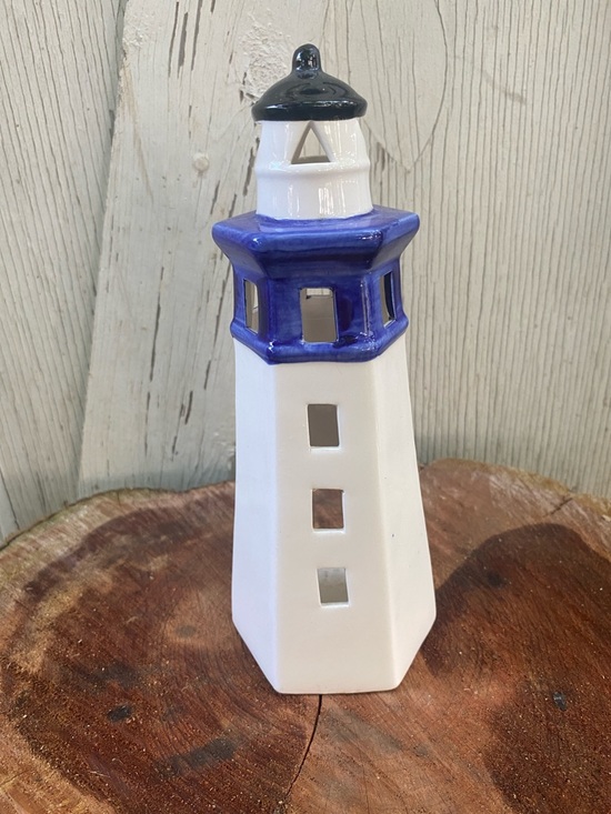 Vintage Other - Vintage Ceramic Lighthouse tea light candle holder